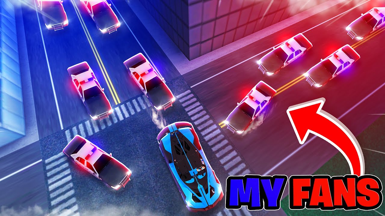I Challenged My FANS To ARREST Me In a High Speed Police Chase In Roblox Car Dealership Tycoon!!