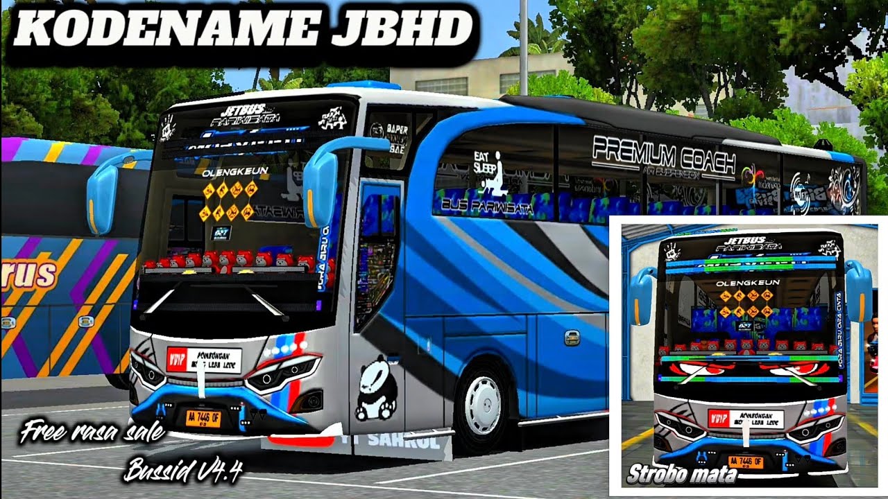 NEW!!! KODENAME JBHD SIMPLE FULL ACC + STROBO MATA STROBO TUMPUK || BUSSID