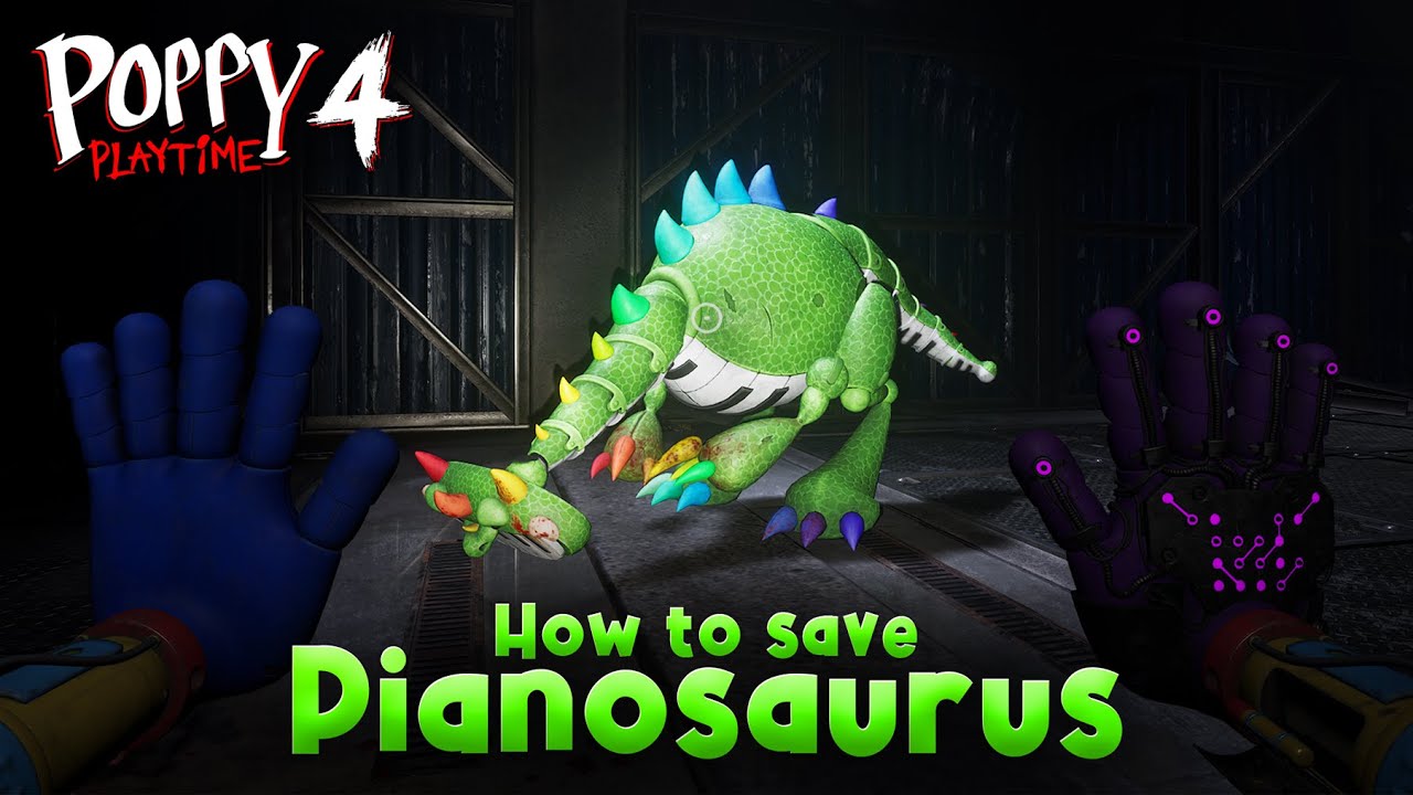 Poppy Playtime Chapter 4: How To Save Pianosaurus from Doey
