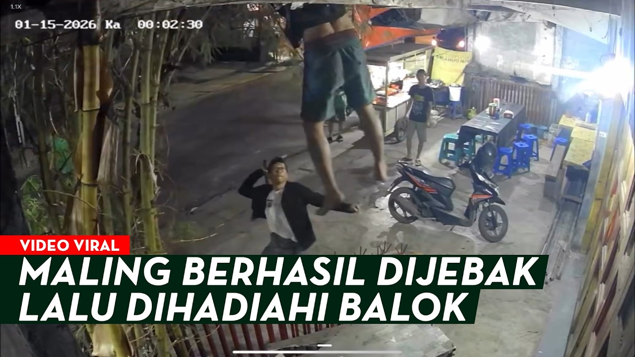 MALING DIJEBAK LALU DIHANTAM BALOK‼️MALING DITANGKAP WARGA‼️INI TAMPANG PARA PELAKU ☠️☠️💥😭