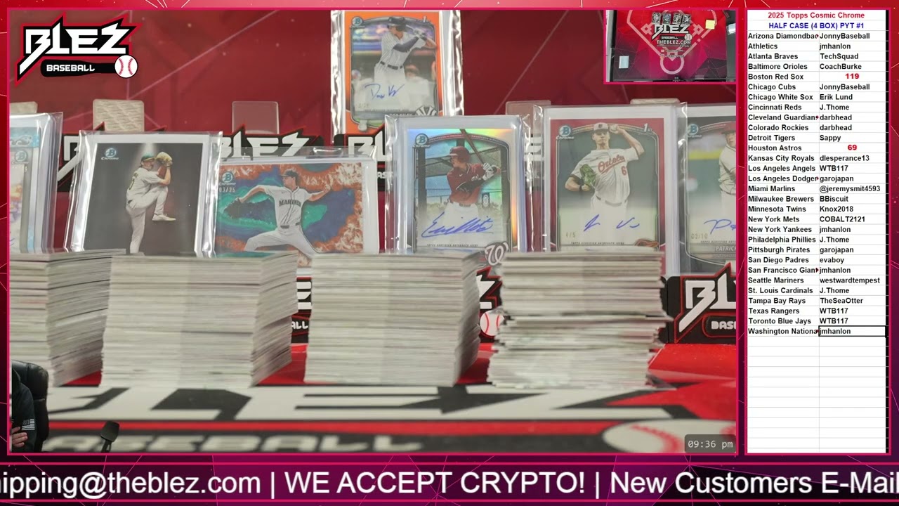 2025 Topps Cosmic Chrome HALF CASE BREAK #1 PICK YOUR TEAM