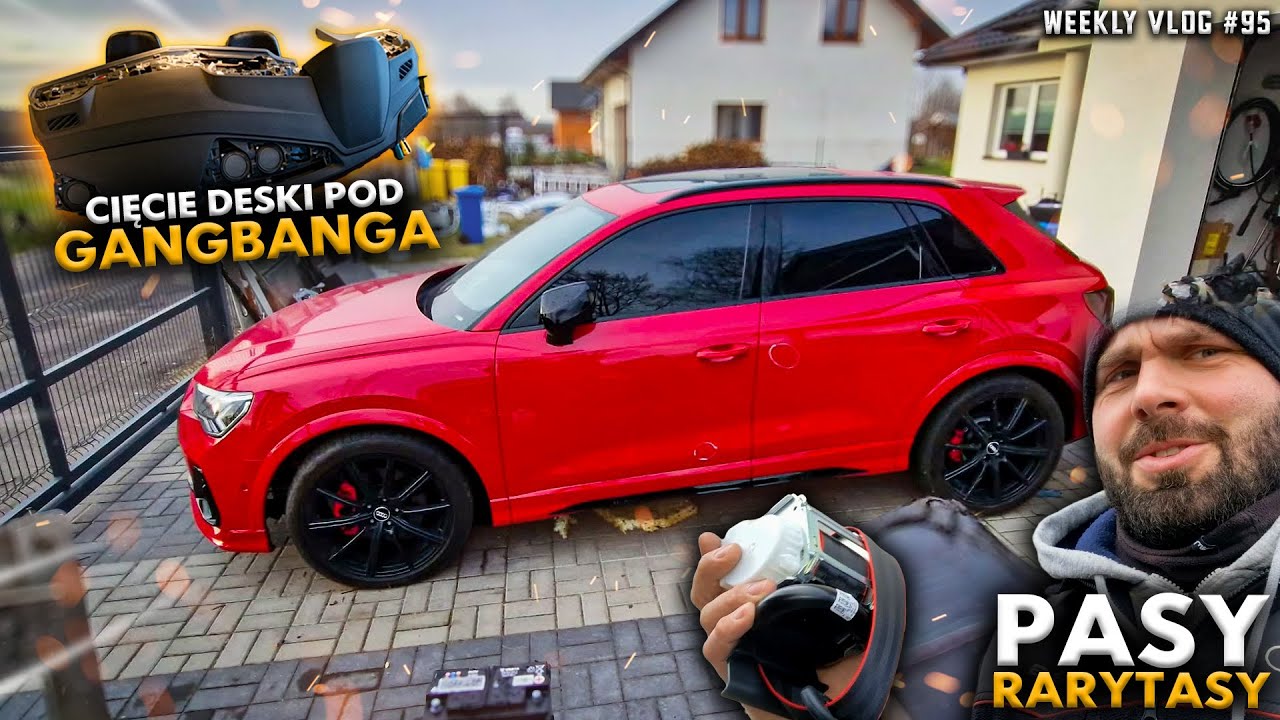 WEEKLY VLOG #95 Q3 JEST PRAWIE SKONCZONE, WIAZKI PASY TAPICERKA WEBASTO, CIECIE DESKI POD GŁOŚNIKI