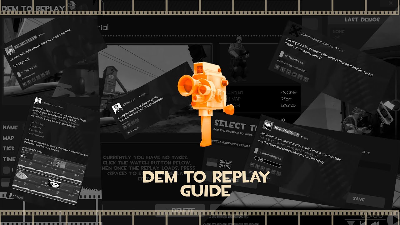 [TF2 Replay] Dem To Replay - Guide | Basic function + Render