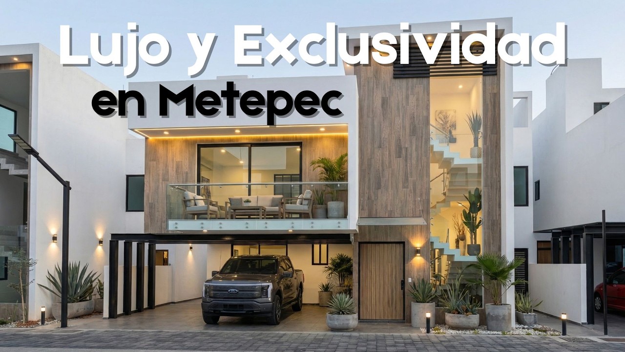 Casa de Lujo en Metepec | 4 Recámaras + Roof Garden | Amalfi Residencial