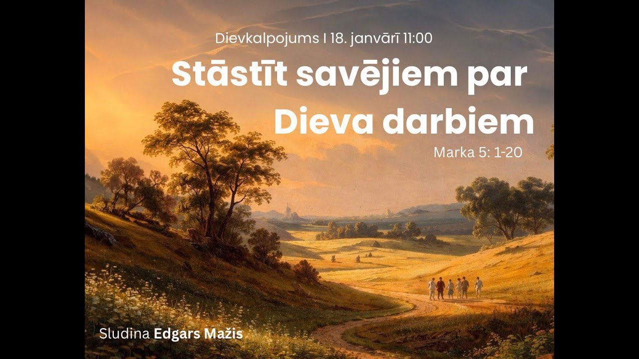 Āgenskalna baptistu draudzes dievkalpojuma tiešraide 18.01.2026. plkst. 11.00