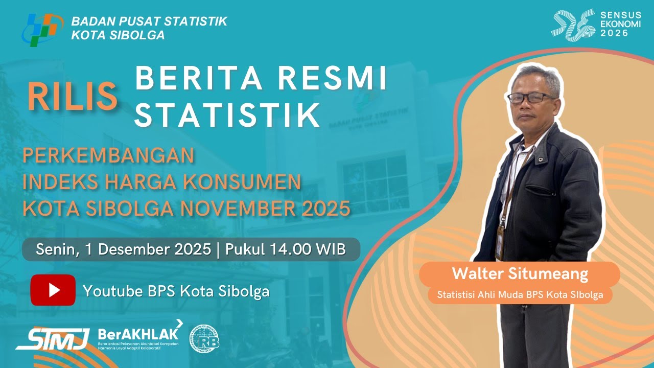 Rilis BRS Perkembangan IHK Kota Sibolga November 2025