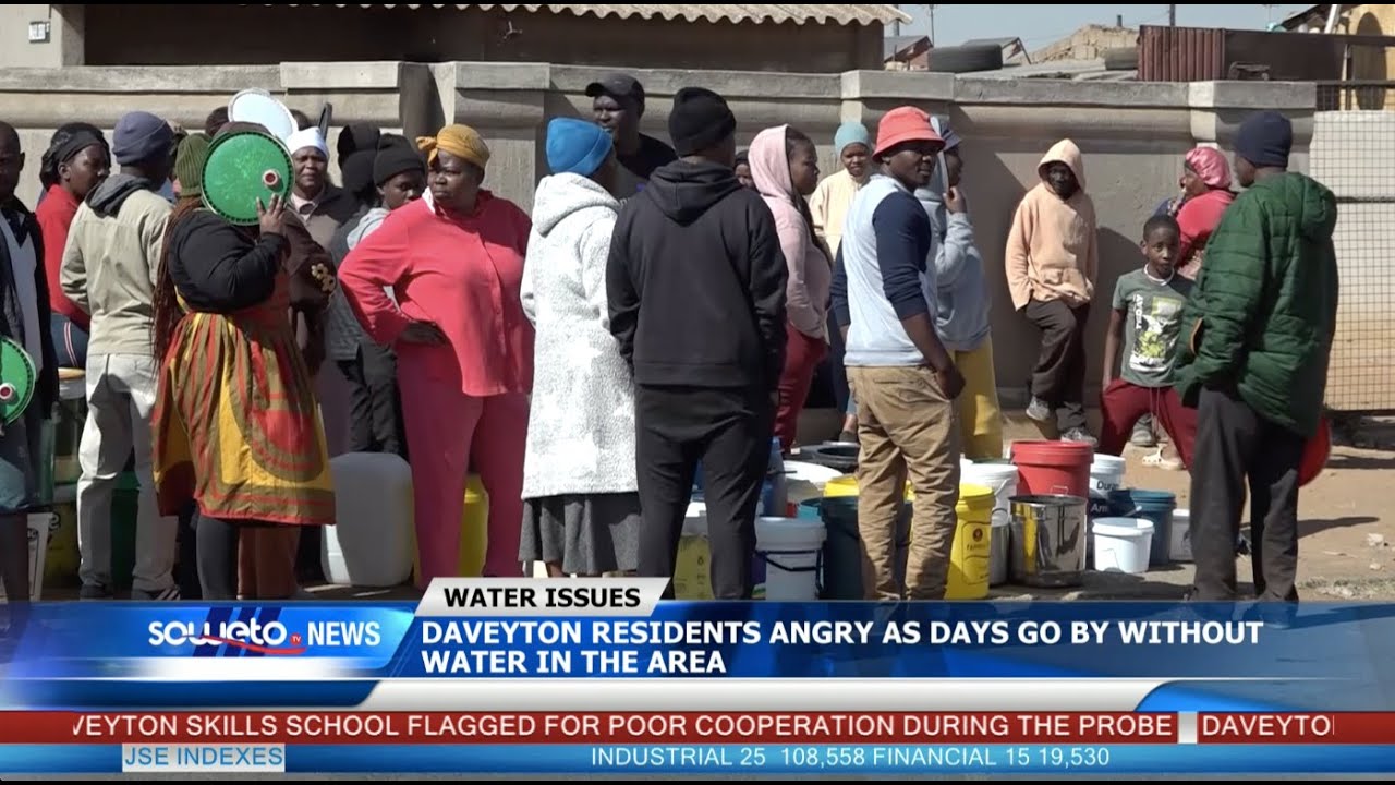 SOWETO TV NEWS | DAVEYTON RESIDENTS ANGRY AS DAYS GO BY WITHOUT WATER IN THE AREA
