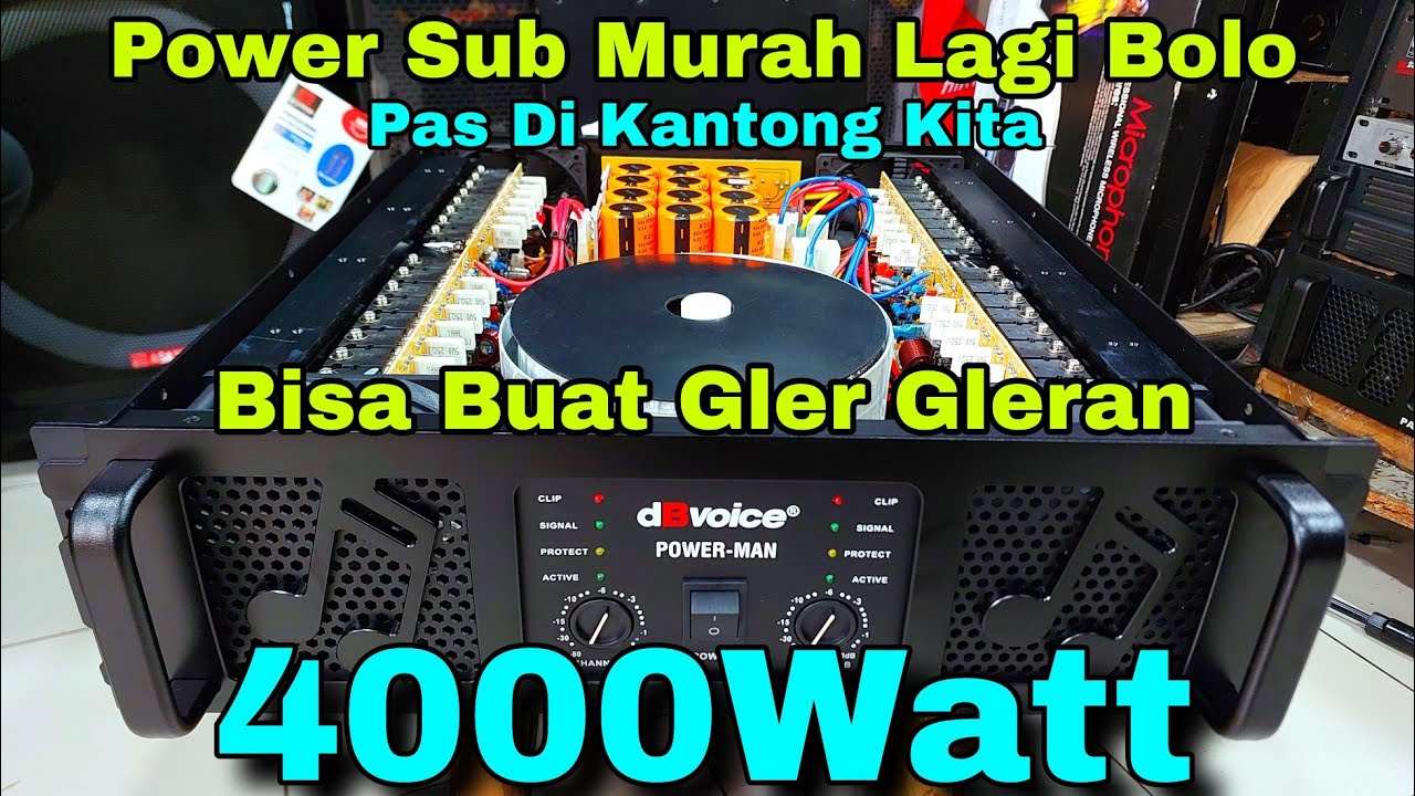 Chek Power Build UP Murah Lur! DB VOICE POWER MAN - Empuk Gler iki Pastine