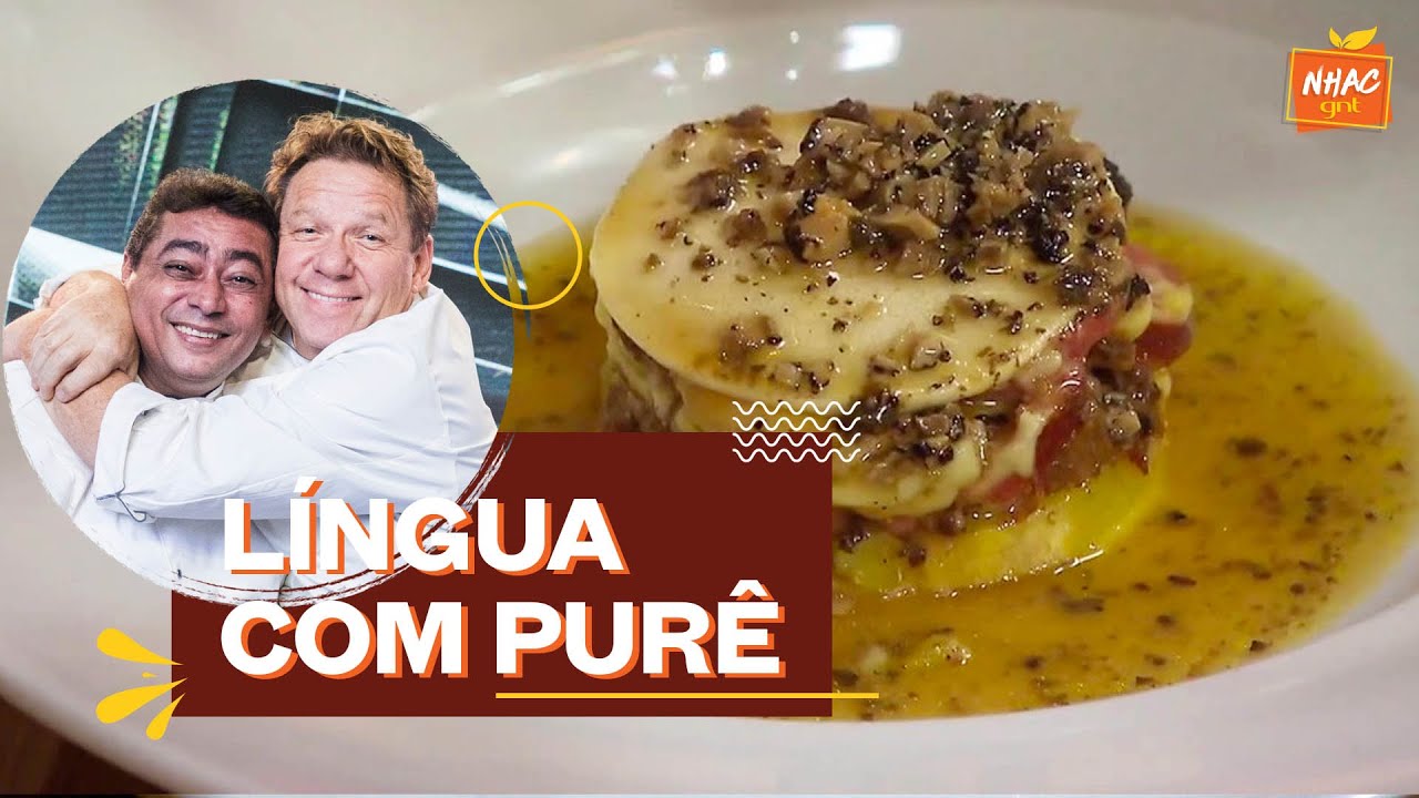 Língua assada com purê de batata doce | Claude Troisgros e Batista | Que Marravillha
