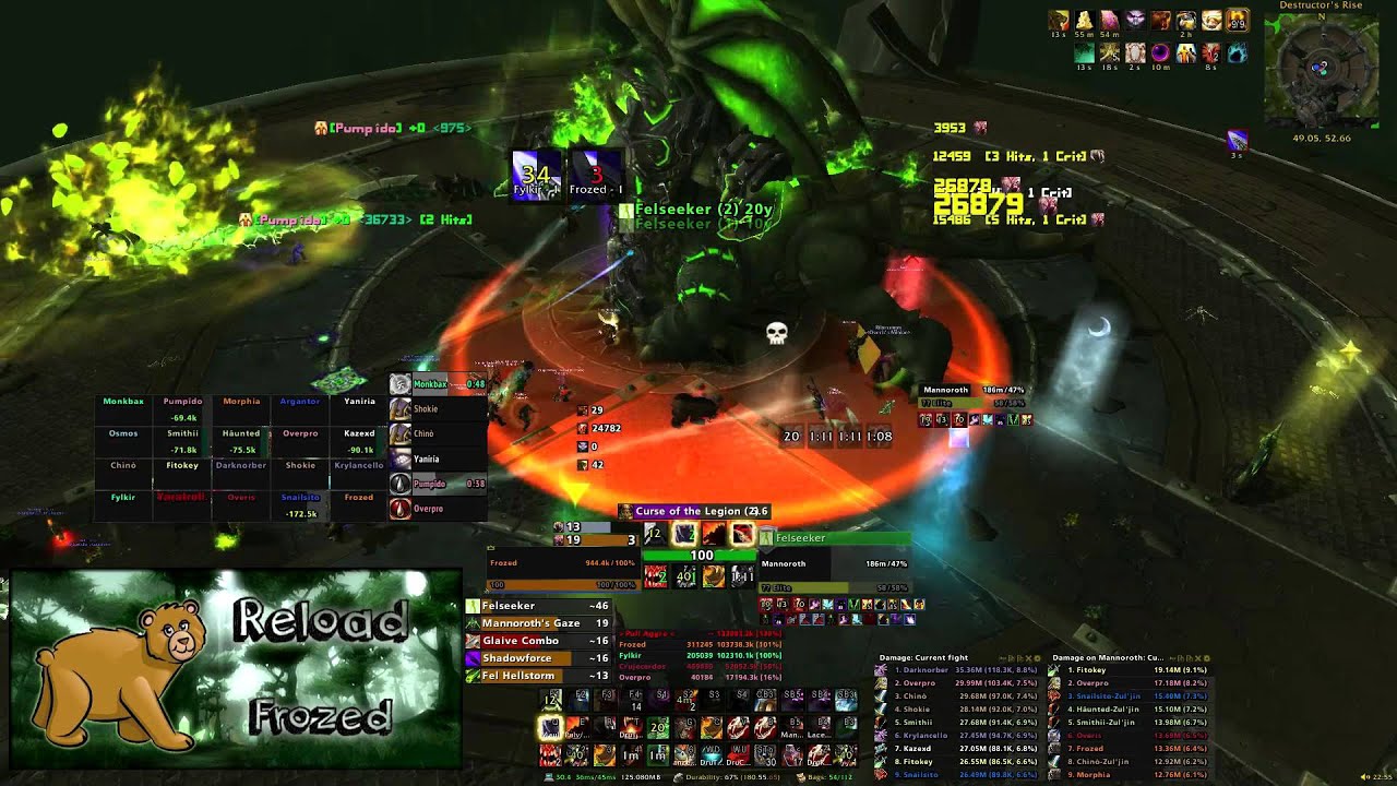 Reload vs Mythic Mannoroth (Guardian Druid PoV)