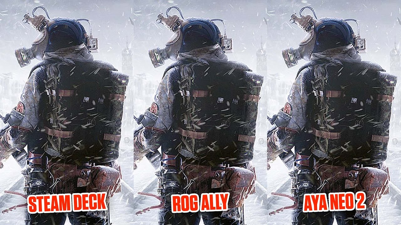 Metro Exodus - Steam Deck vs ROG Ally vs Aya Neo 2