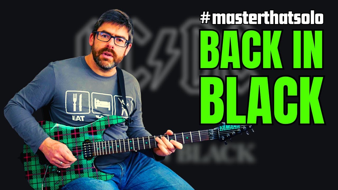 Как ДЕЙСТВИТЕЛЬНО играть соло на гитаре Back in Black [УРОК]