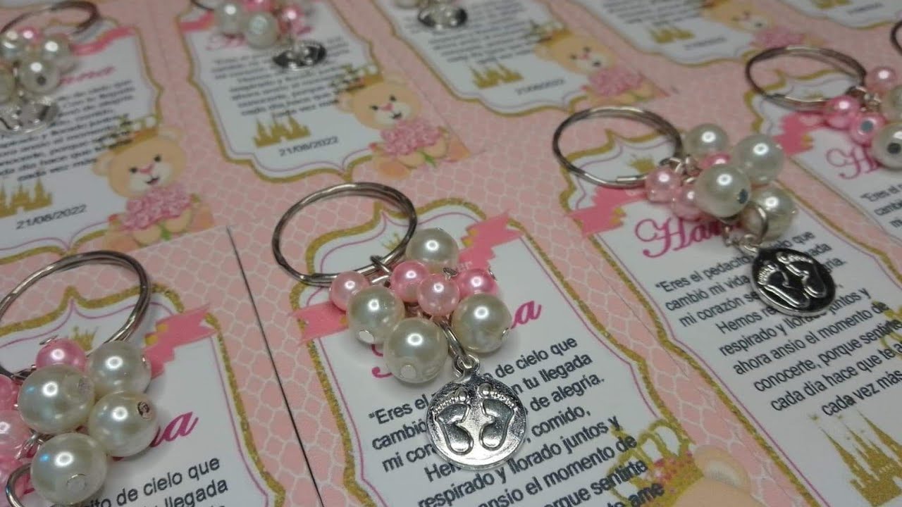 llavero para baby shower