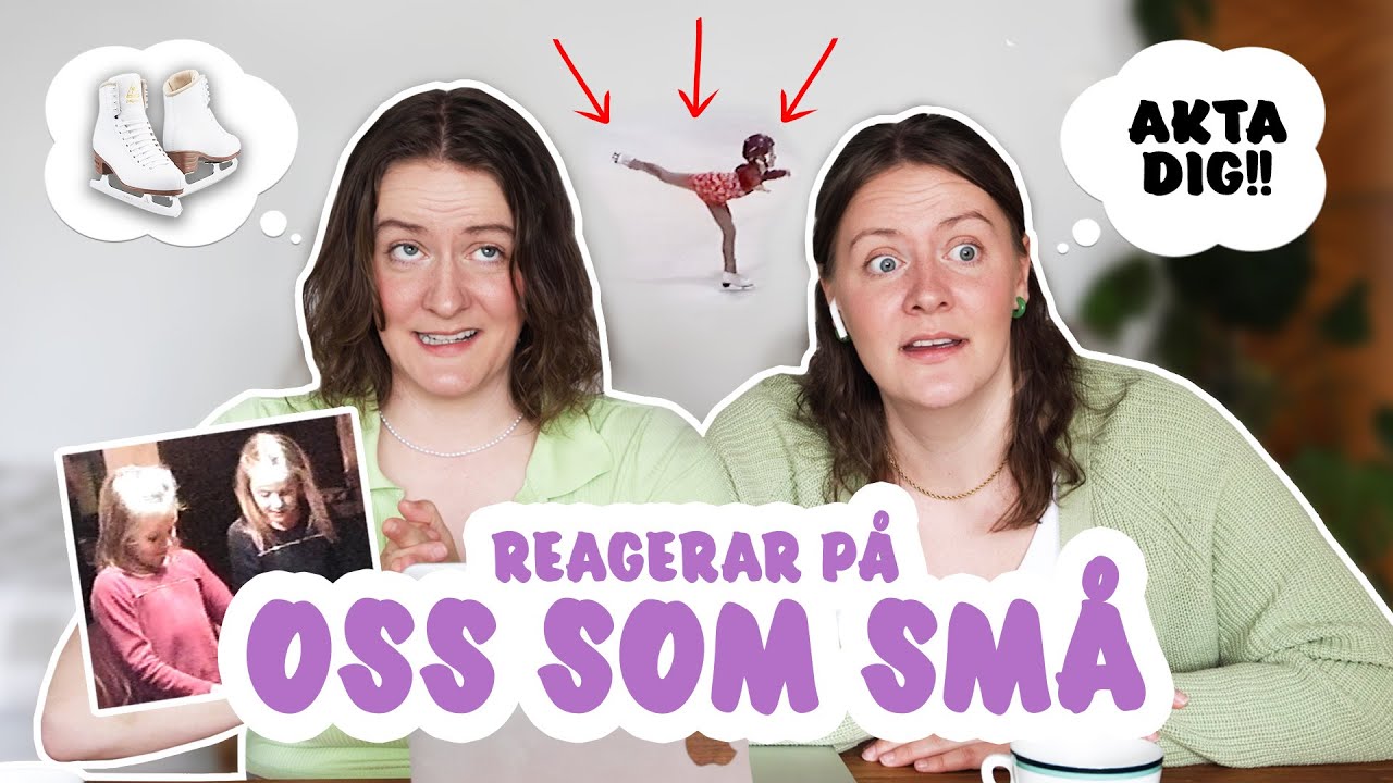 VÅR FÖRSTA KONSTÅKNINGSTÄVLNING! | Reagerar på oss som små