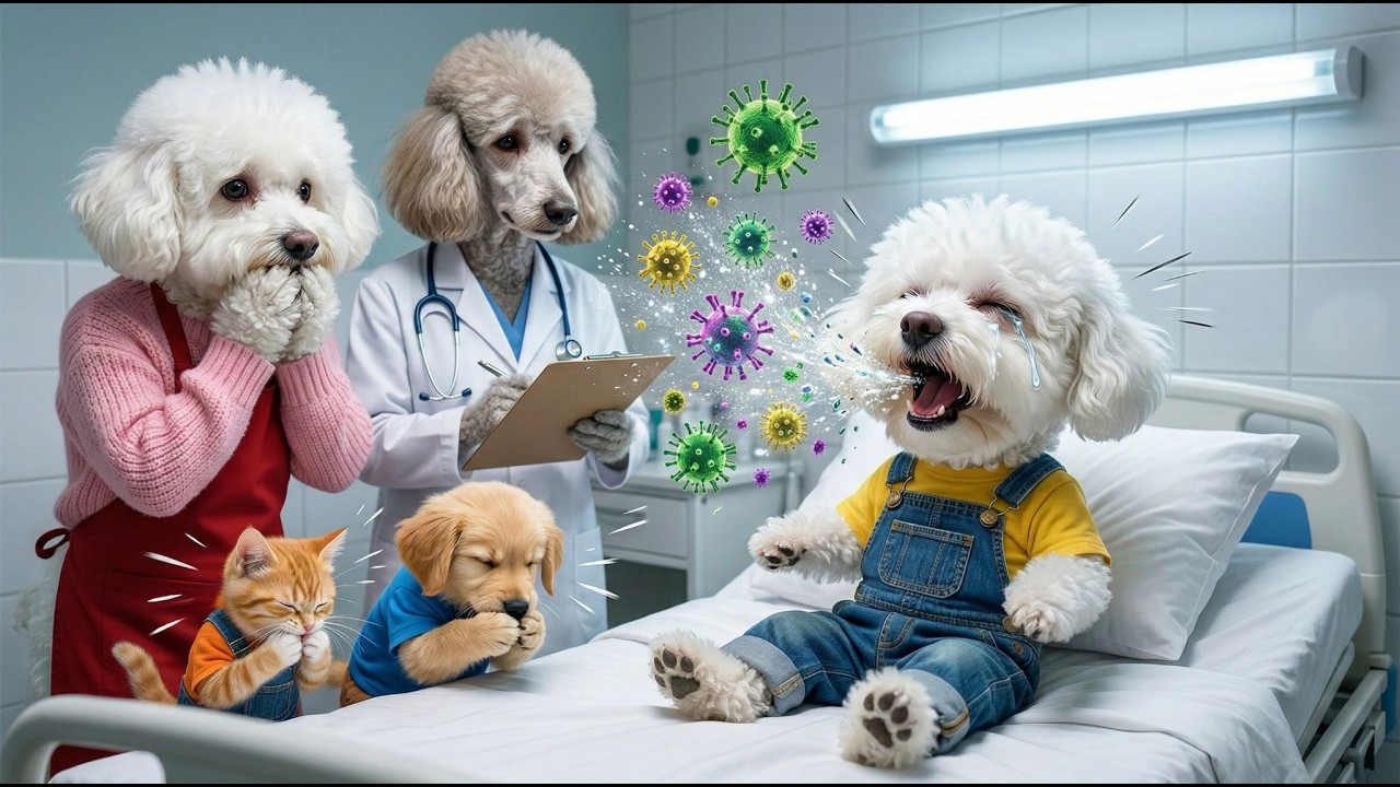 Baby Puppy refused to take its medicine🤒💊! How did the Mom Dog help?🍬