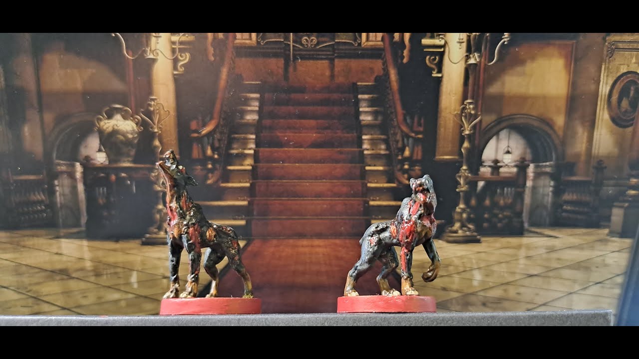 Resident Evil Board game : Zombie Dog painting video