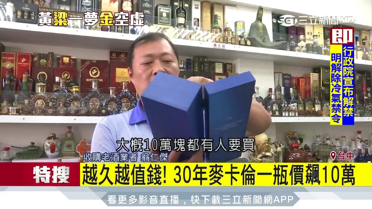 金門高粱最值錢　「黑金剛」一瓶喊到6萬5│三立新聞台