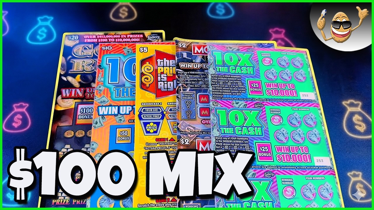 $100 MIX OF FLORIDA SCRATCH OFFS!!
