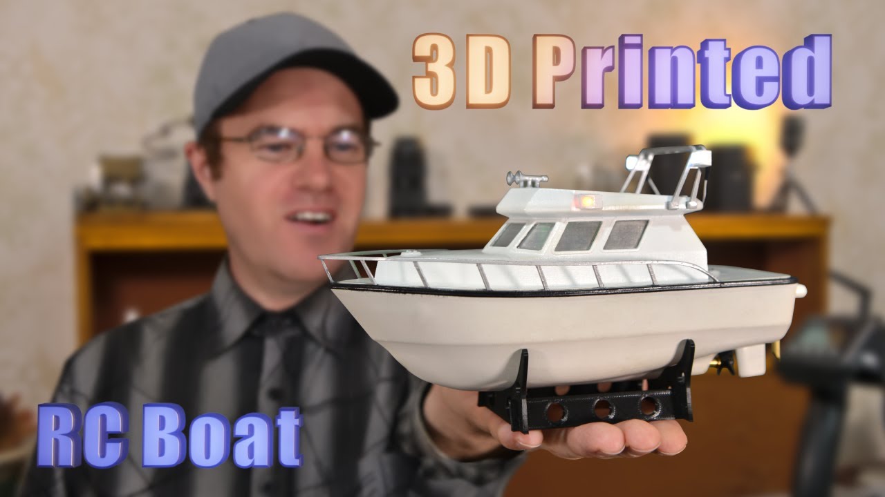 3D Printed RC Boat 1:74th Scale