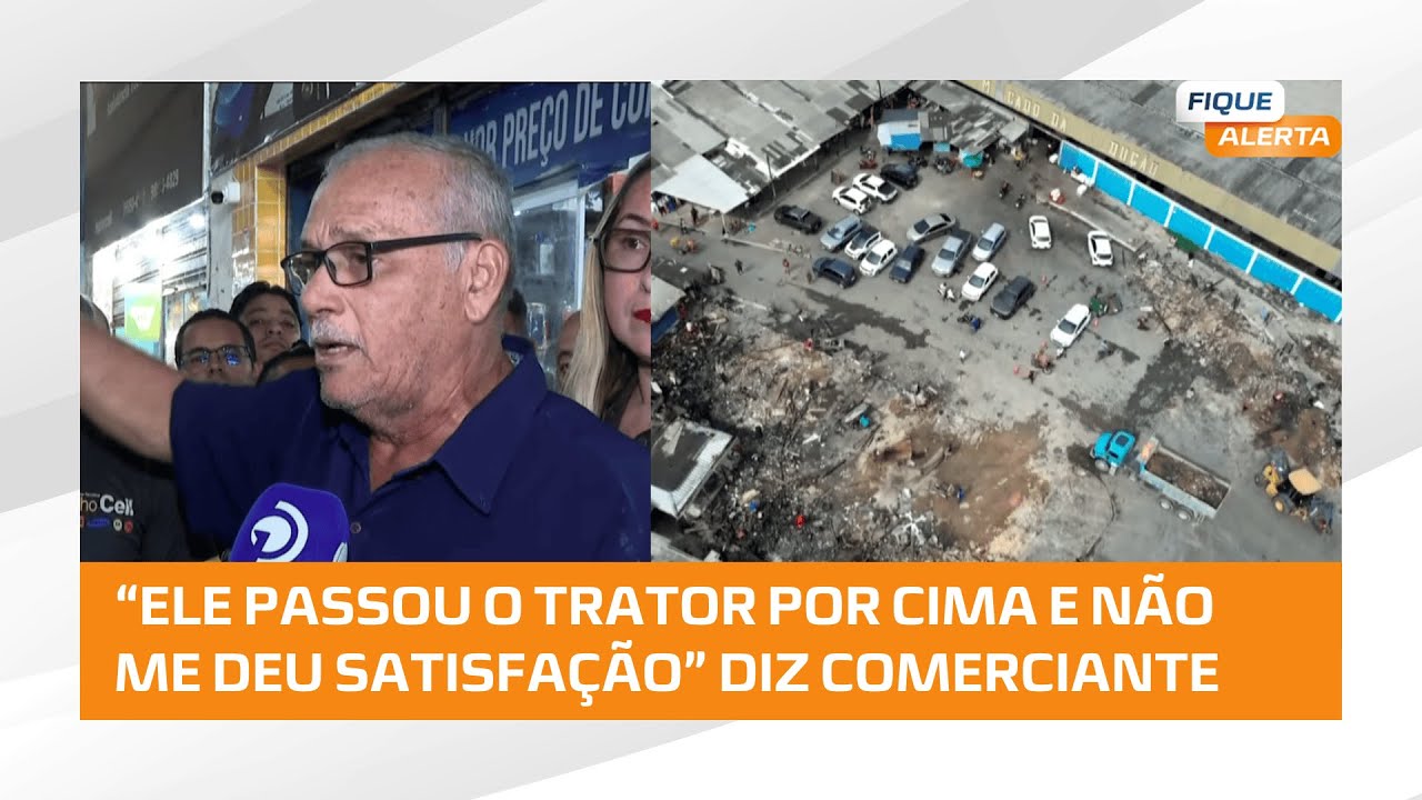 Comerciantes do mercado da produção cobram espaço adequado para realocação
