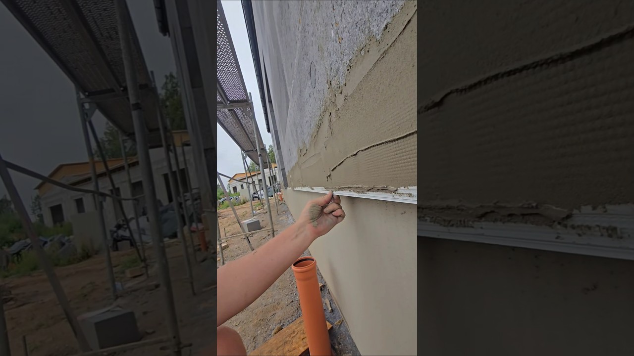 Капельники #фасад #insulation #elewacja #fassade #fasadas #construction #statybos #work #shorts