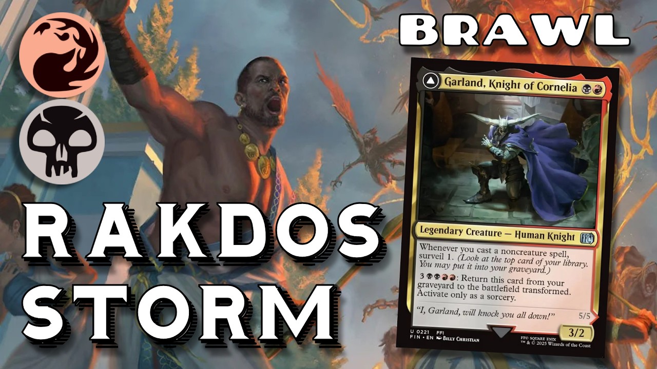 Underworld Breach Storm, now with Entomb! - Garland, Knight of Cornelia - Brawl MTG Arena Gameplay.