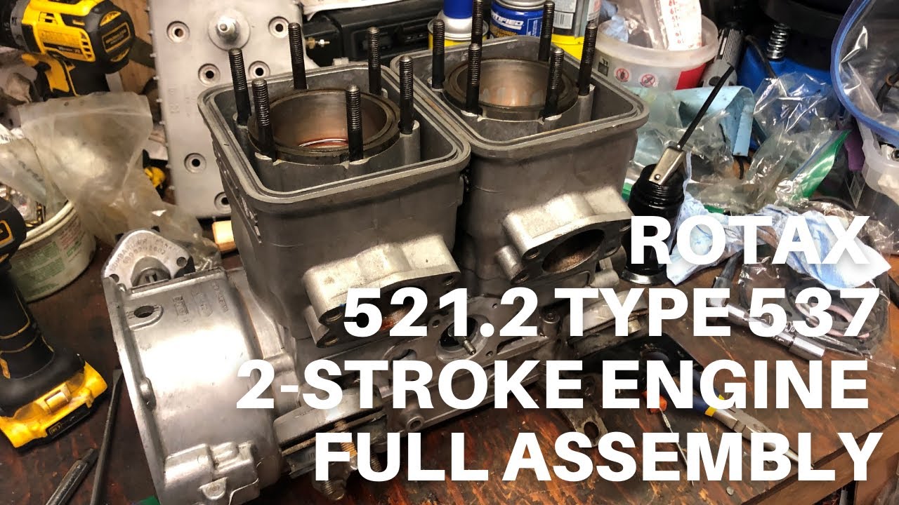 Ski-Doo Rotax 521cc 2 stroke rotary valve engine full assembly