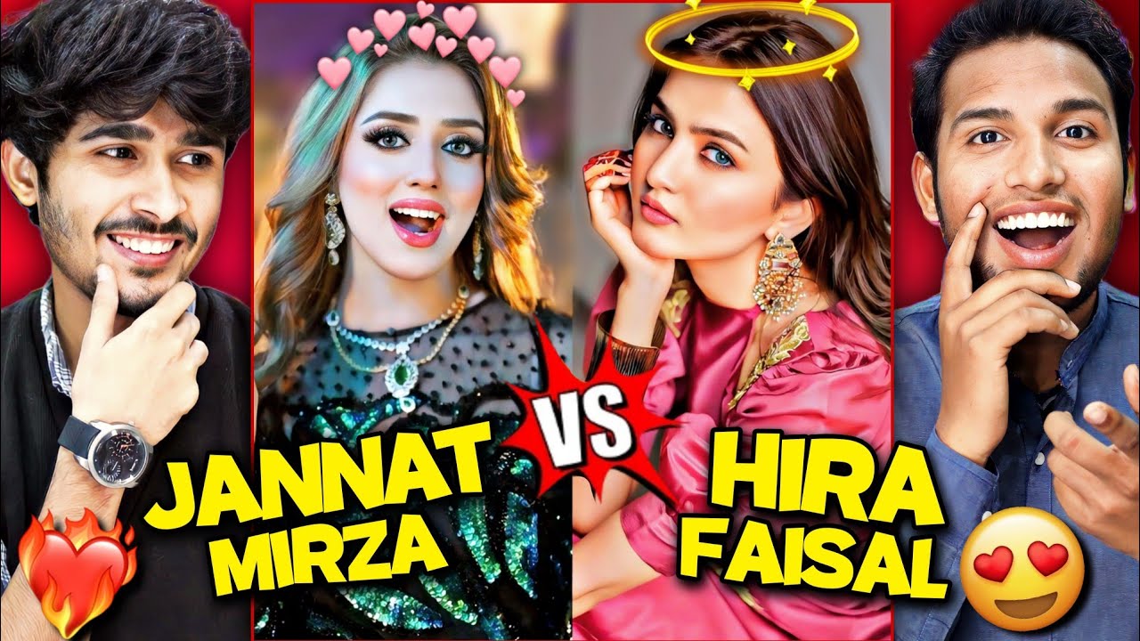 Jannat Mirza Vs Hira Faisal Instagram Trending Reel Part 2 Reaction 😍🙊 #jannatmirza #hira