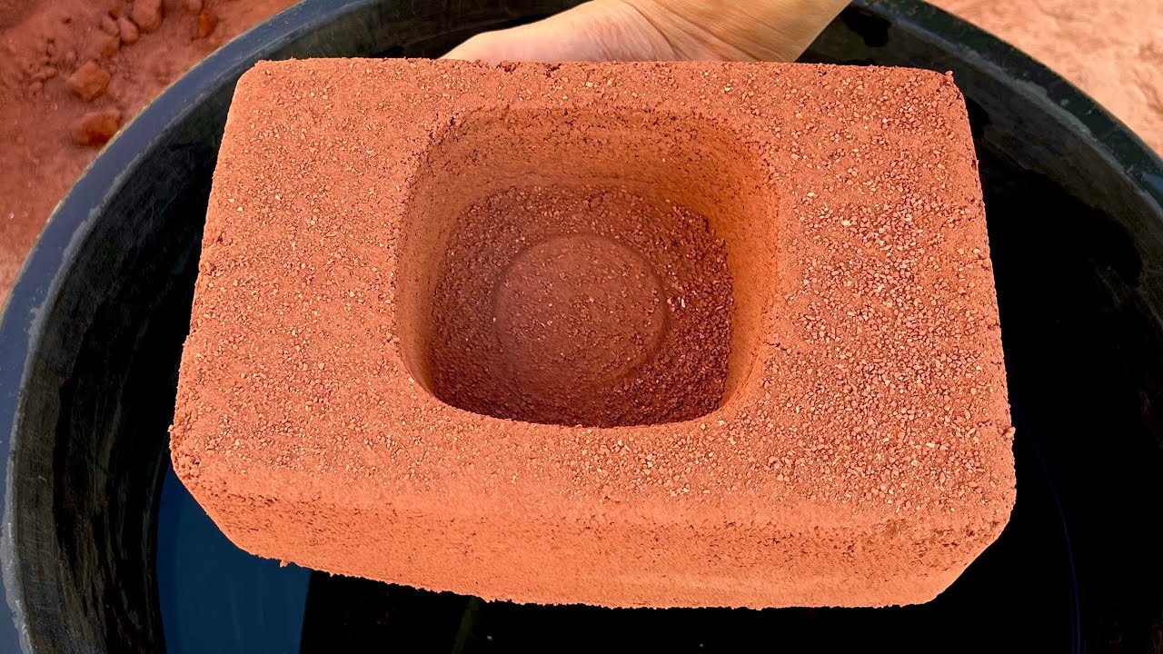 New 🌸|| Pure Reddirt Pots (Renew) Water crumbling with Dipping ASMR 