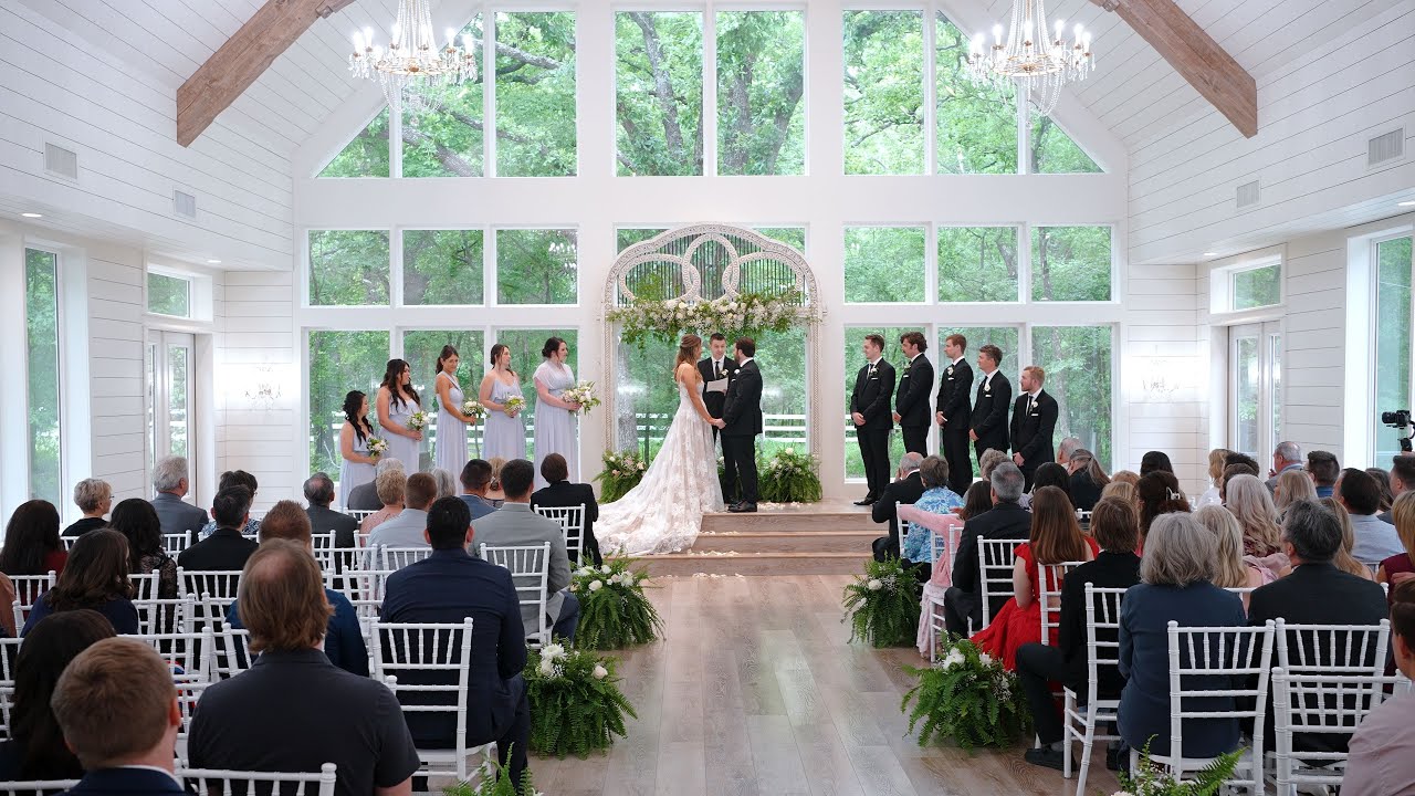 Lauren and Garrett's Wedding Ceremony at The French Farmhouse
