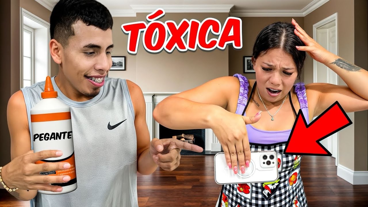 SE LE PEGÓ EL CELULAR POR TÓXICA😂// BROMA stivenceron 