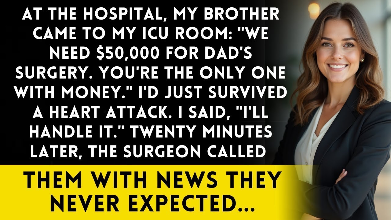 At the Hospital, My Brother Asked for 50,000 for Surgery While I Was Getting Discharged from ICU