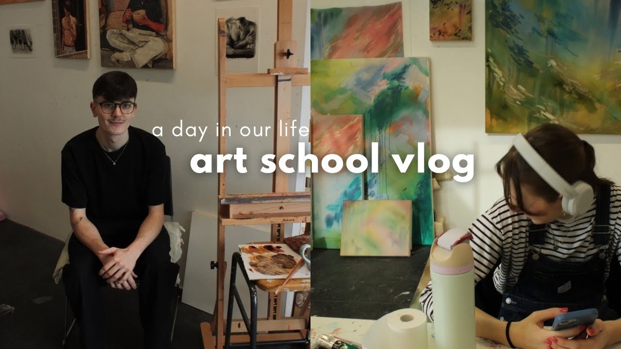 busy day in our life at art school | pancakes, painting & concert