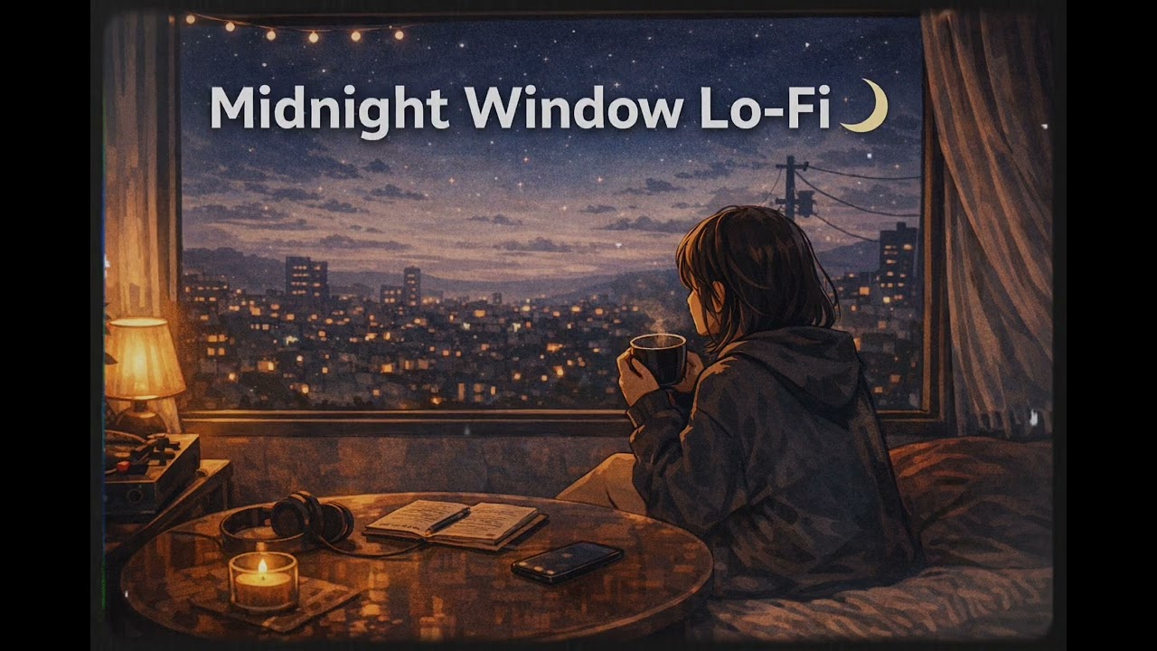 Midnight Window Lo-Fi 🌙 │ Midnight Focus 77