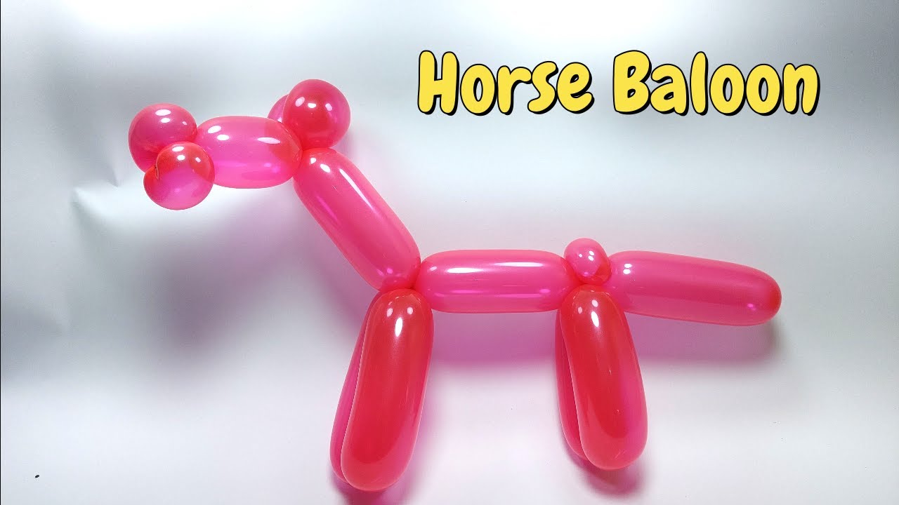 How to make horse balloon. how to make balloon animals. balloon animals for beginners.