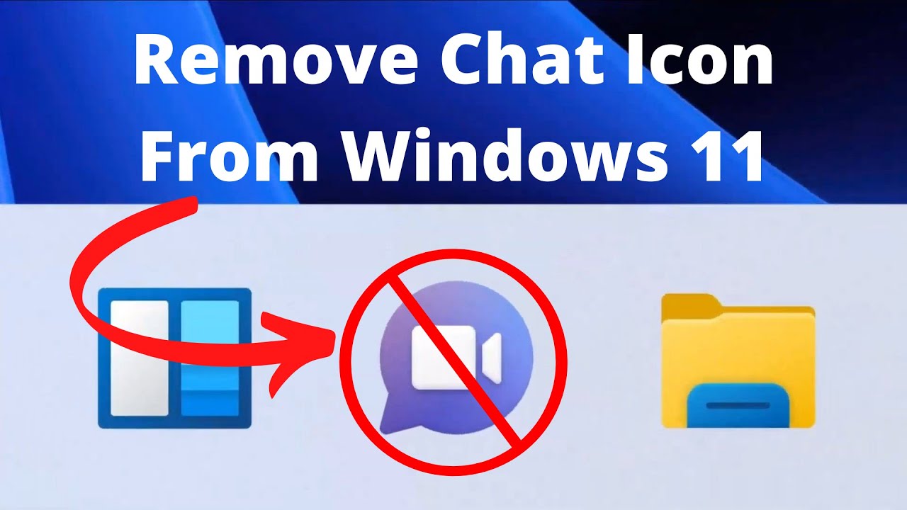 How to Remove Chat Icon From Taskbar in Windows 11 | Get Rid of Microsoft Team Chat Button