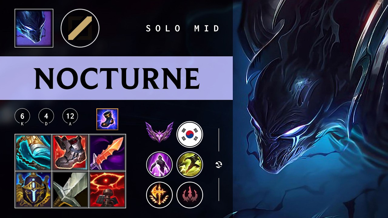 Nocturne Mid vs Ekko - KR Master Patch 26.04