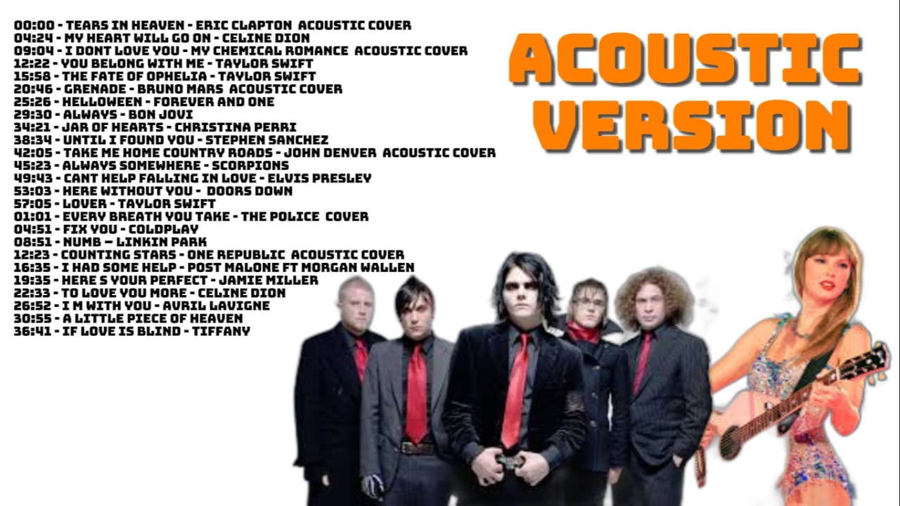 🎶 Chill Acoustic Love Songs | My Chemical Romance,Taylor Swift,Scorpions,Linkin Park,Coldplay