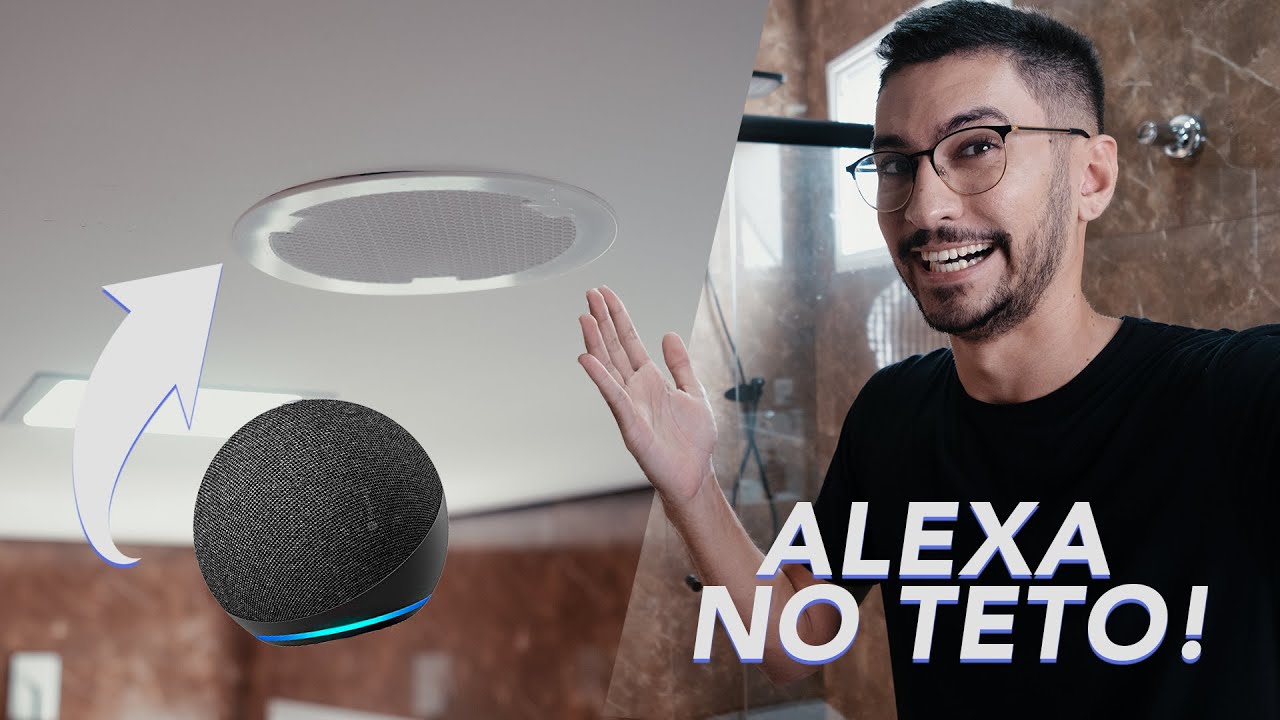 Automatizei meu BANHEIRO e coloquei uma ALEXA NO TETO!