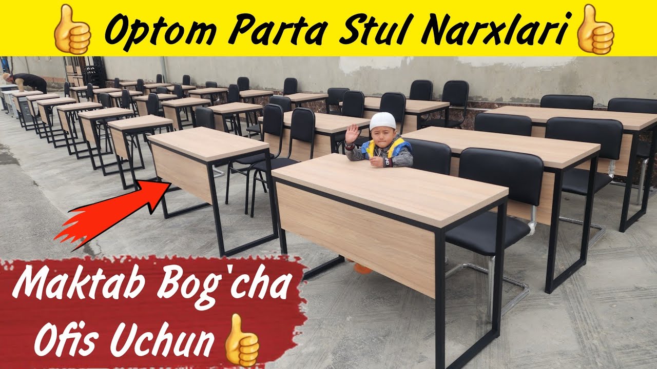 1-Qo'l Optom Parta Stullar Narxlari👍 | 94.494.17.70 | Maktab Ofis Bog'chalar uchun Stol stullar👍