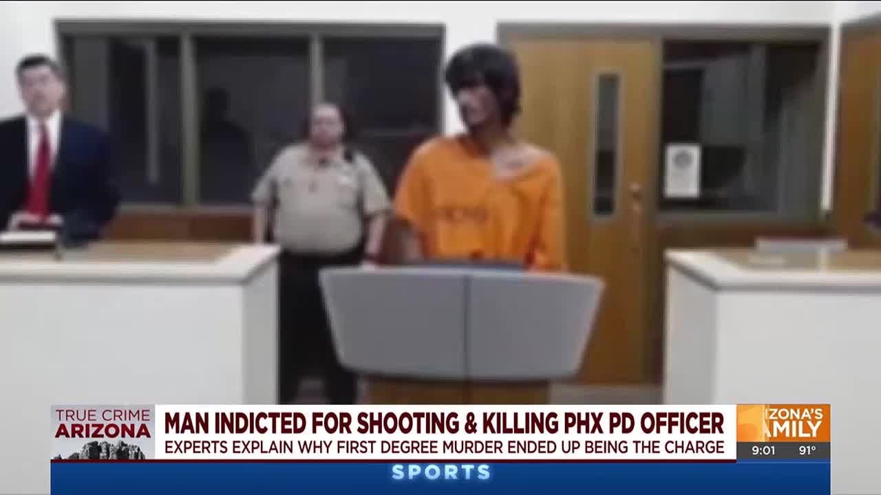 Why suspected police officer killer was indicted for first-degree murder