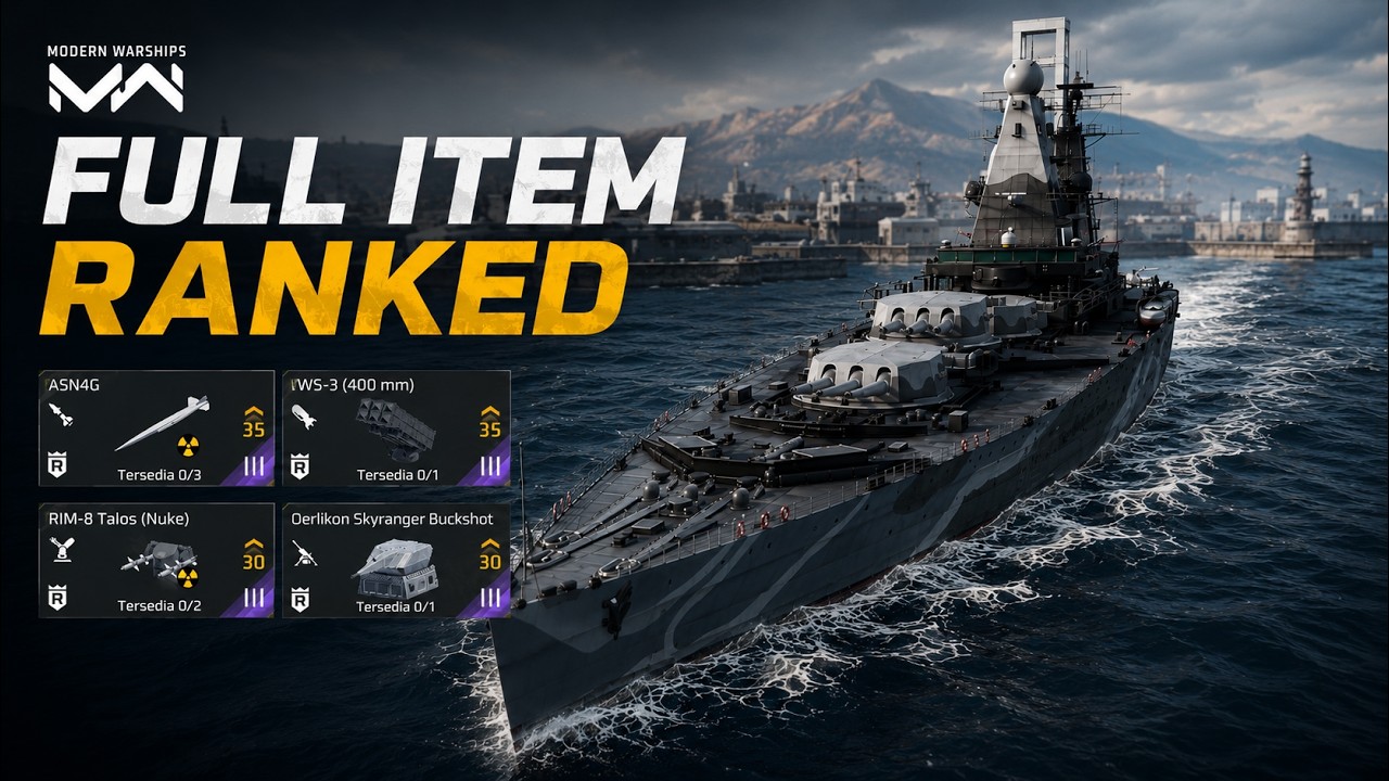 HMS Rodney Full Bumbu Ranked! Tanpa Top Up Tapi Overpower 🔥 (Build F2P Terbaik) | Modern Warships