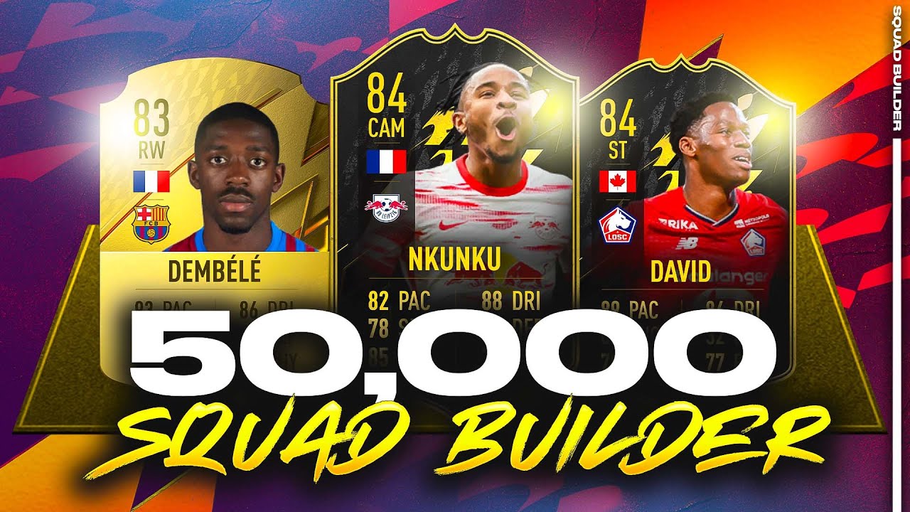 BEST 50K SQUAD BUILDER IN FIFA 22 ULTIMATE TEAM!! (UPDATED)