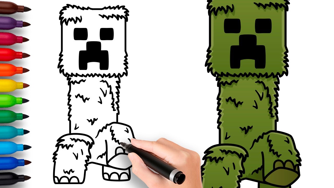 HOW TO DRAW CREEPER | A Minecraft Movie (2025) - Easy Step by Step Drawing