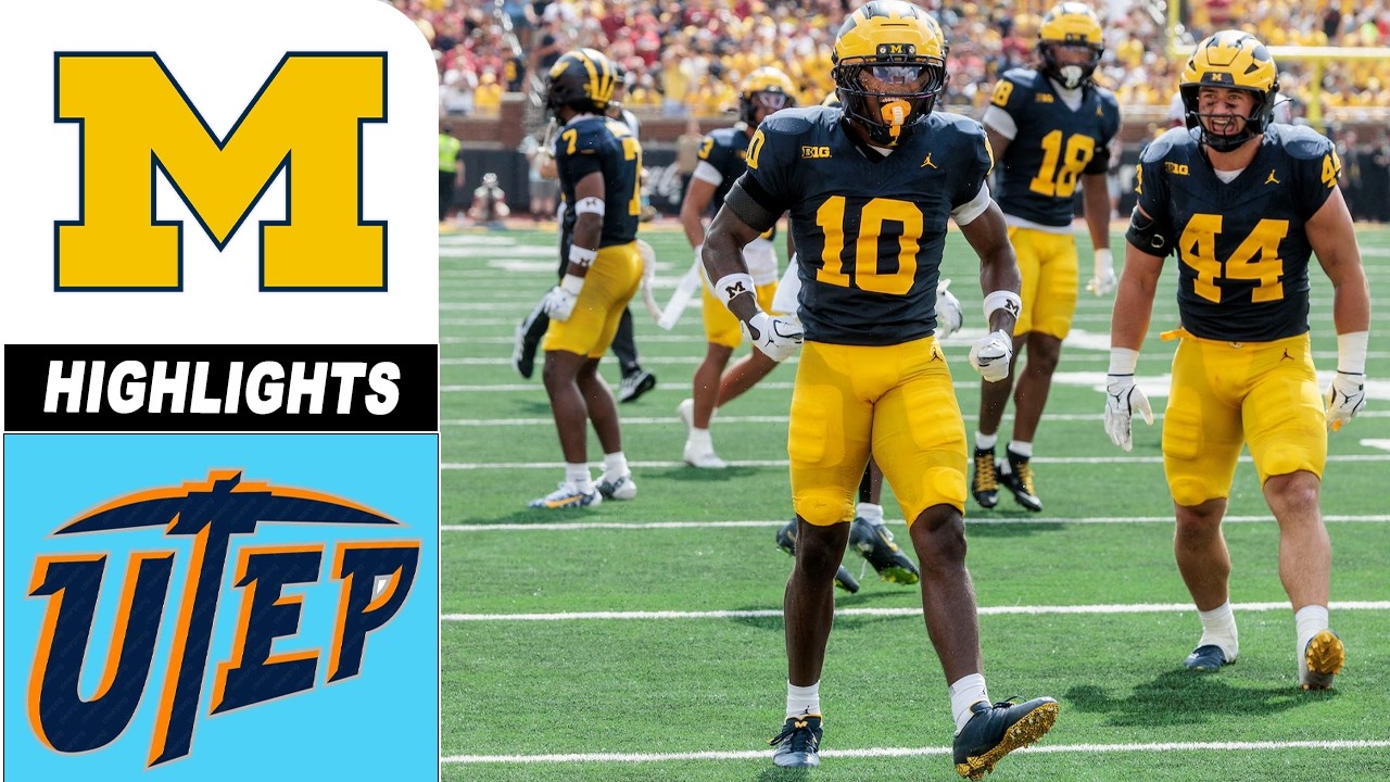 UTEP vs Michigan FULL GAME HIGHLIGHTS | College Football 2026 Week 3