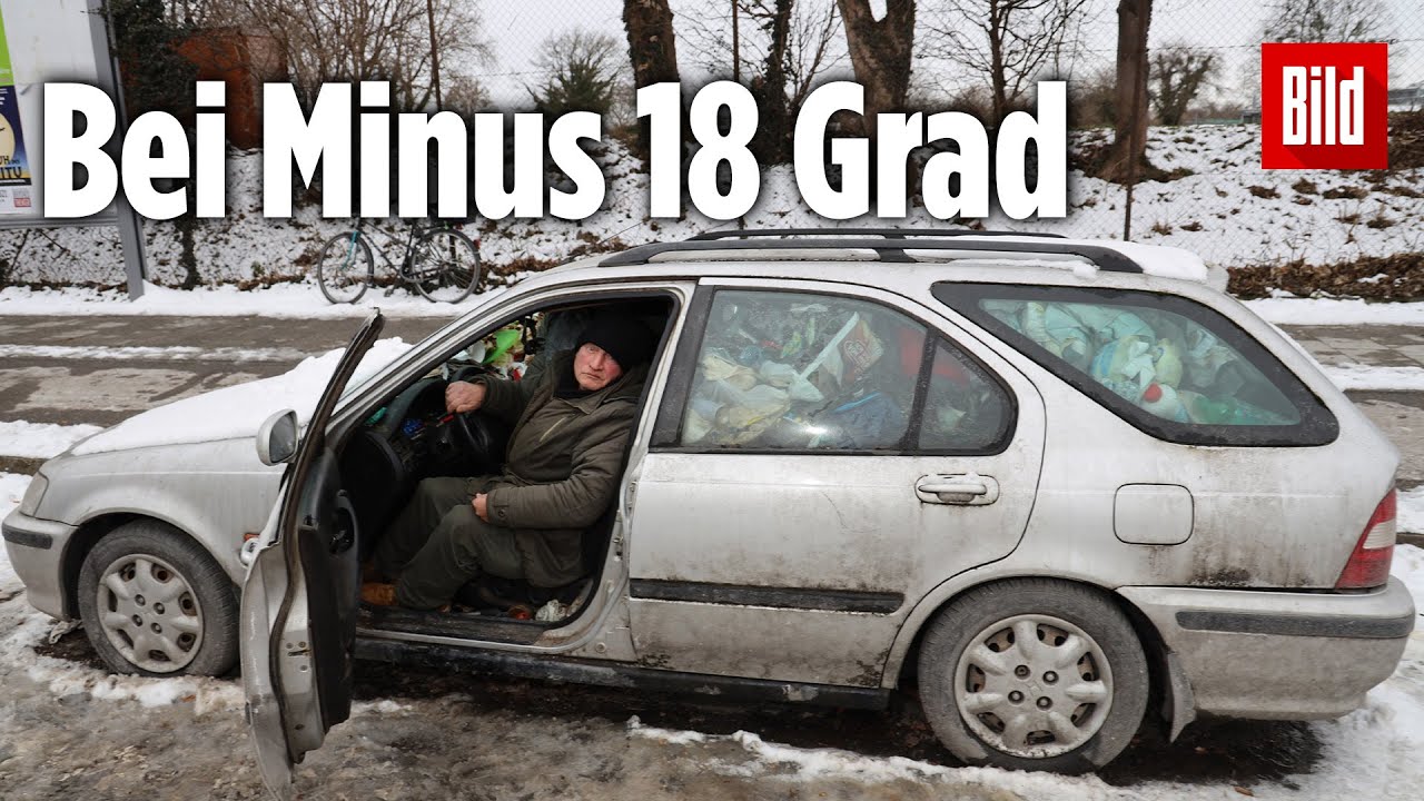 Rentner Eckehard (74) lebt seit zwei Jahren in seinem Auto | Winter in München