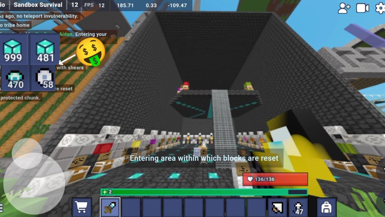 “💎✨ Collecting Diamonds from My Shop | Lobby 12 Adventures (Bloxd.io) ✨💎 #bloxdio #bloxd 