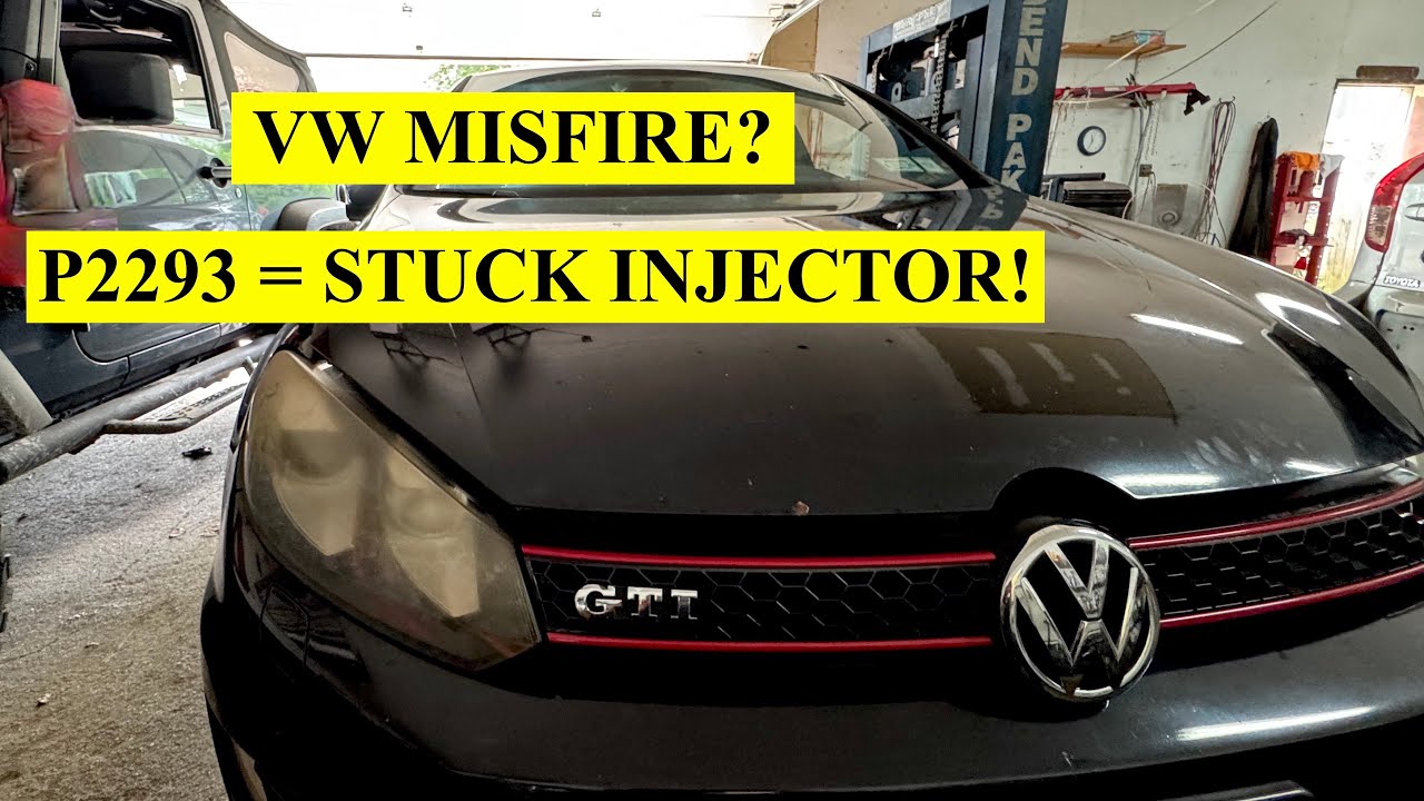 VW, Audi Code P2293 FIXED! Stuck Open Fuel Injector Diagnosis & Repair Passat, Golf, EOS, A4, Tiguan
