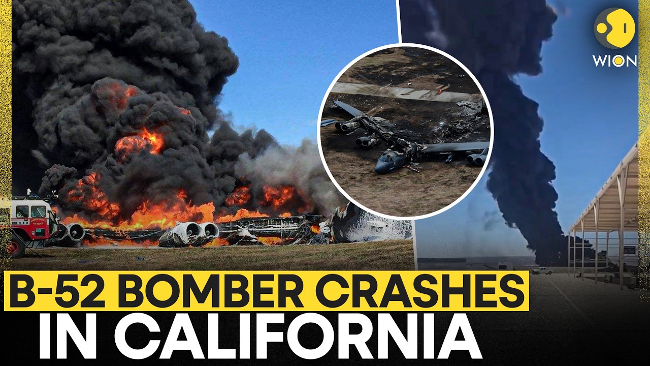 B 52 Bomber Crash LIVE: B-52 bomber Crash At Edwards Air Force Base In California Kills 8 People