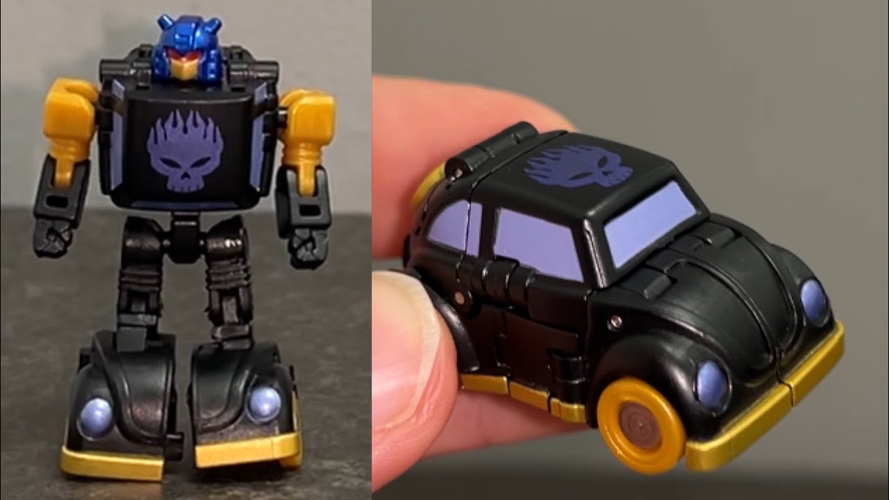 How to transform Dr Wu golden beetle. Transformers shattered glass goldbug figure. G1 bumblebee
